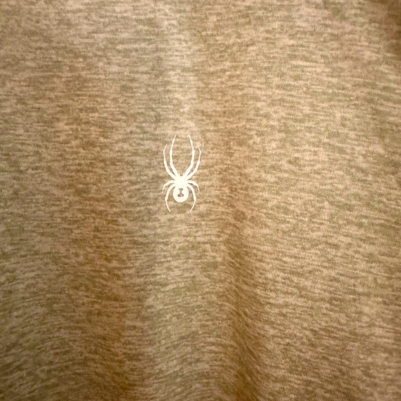 Spyder Swim Rash Guard UPF 50+ Quick Dry Long Sleeve Shirt Grey, size M - Picture 3 of 4